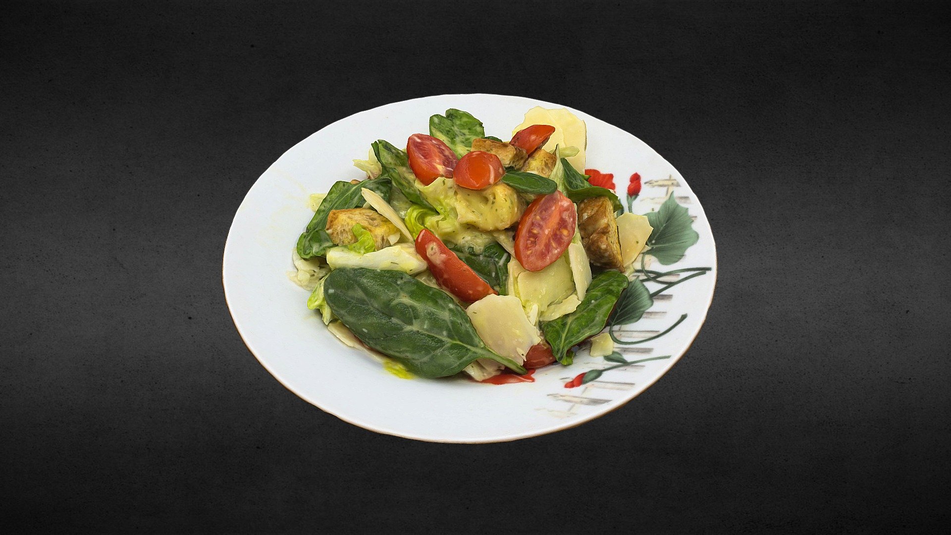 A 3d scanning test with photogrammetry on a salad 3d model