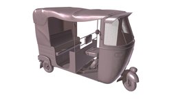 Bajaj Rickshaw Indian Mini Taxi