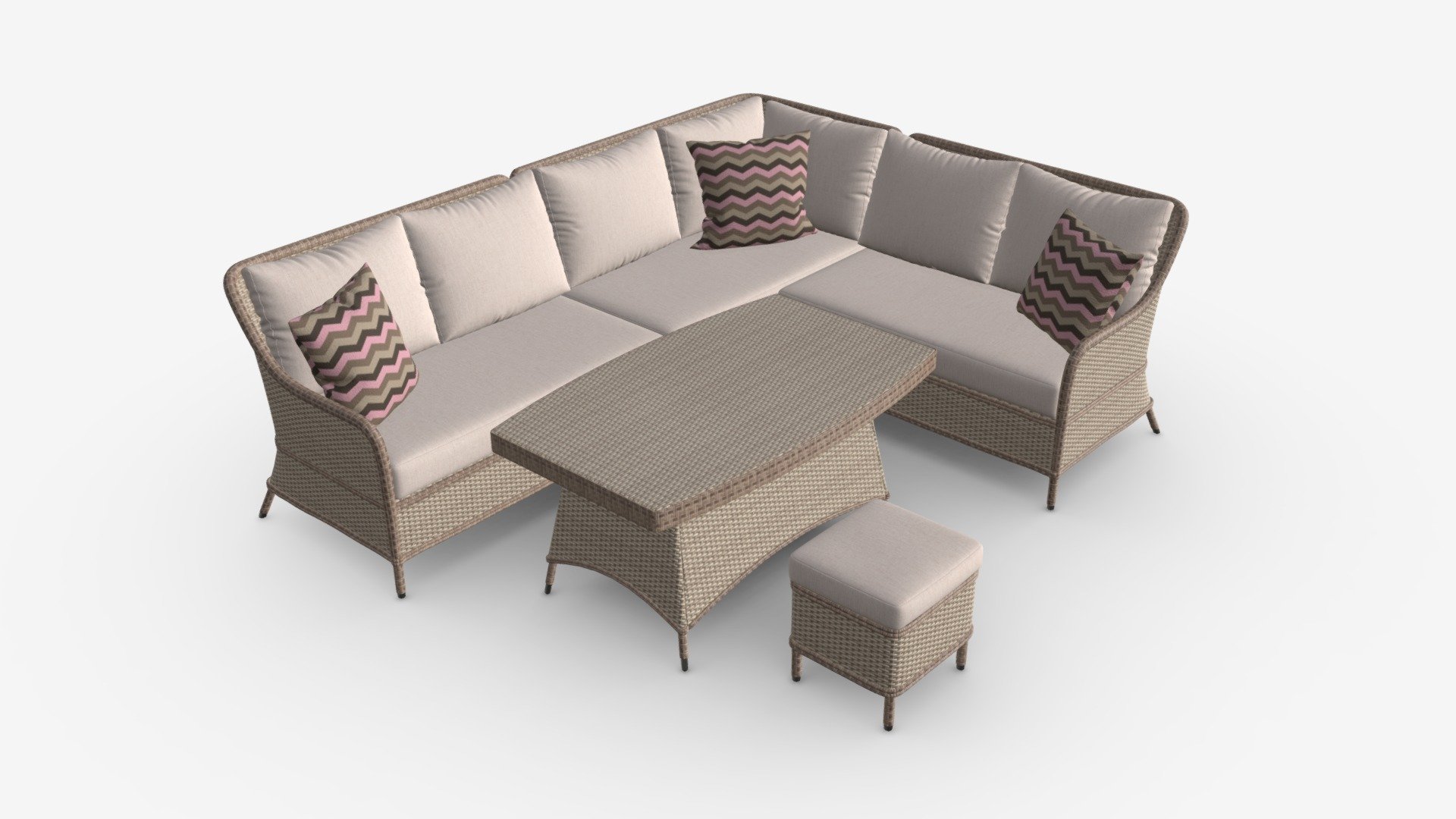 Garden Furniture Set Eden - Buy Royalty Free 3D model by HQ3DMOD (@AivisAstics) 3d model