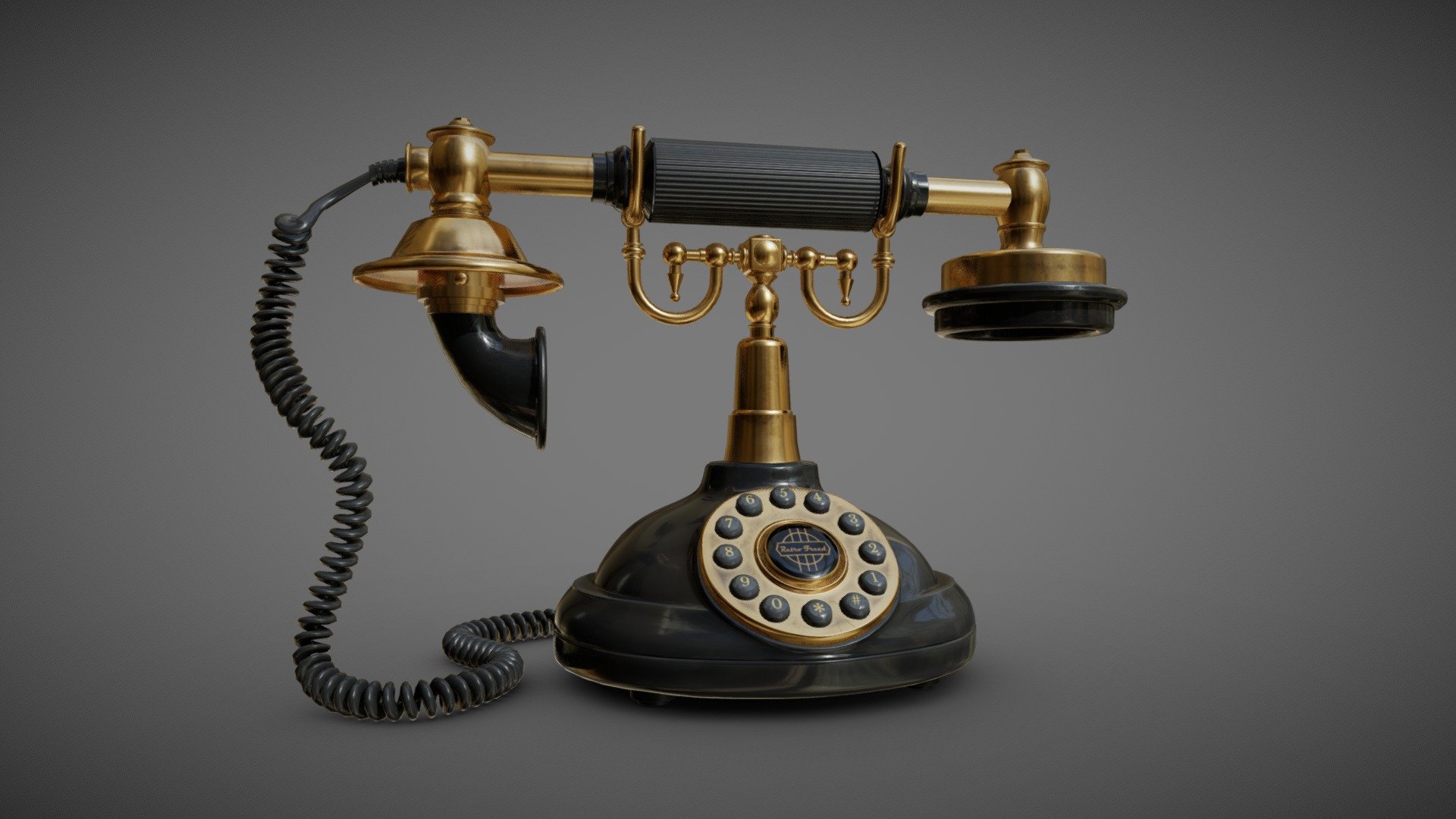 Vintage telephone based on the Toscano PM1920!

Modeled in Maya and textured with Substance Painter

Free to download and use as you wish :)
 - Vintage telephone (Toscano PM1920) - Download Free 3D model by Fredrik Johansen (@kird3rf) 3d model