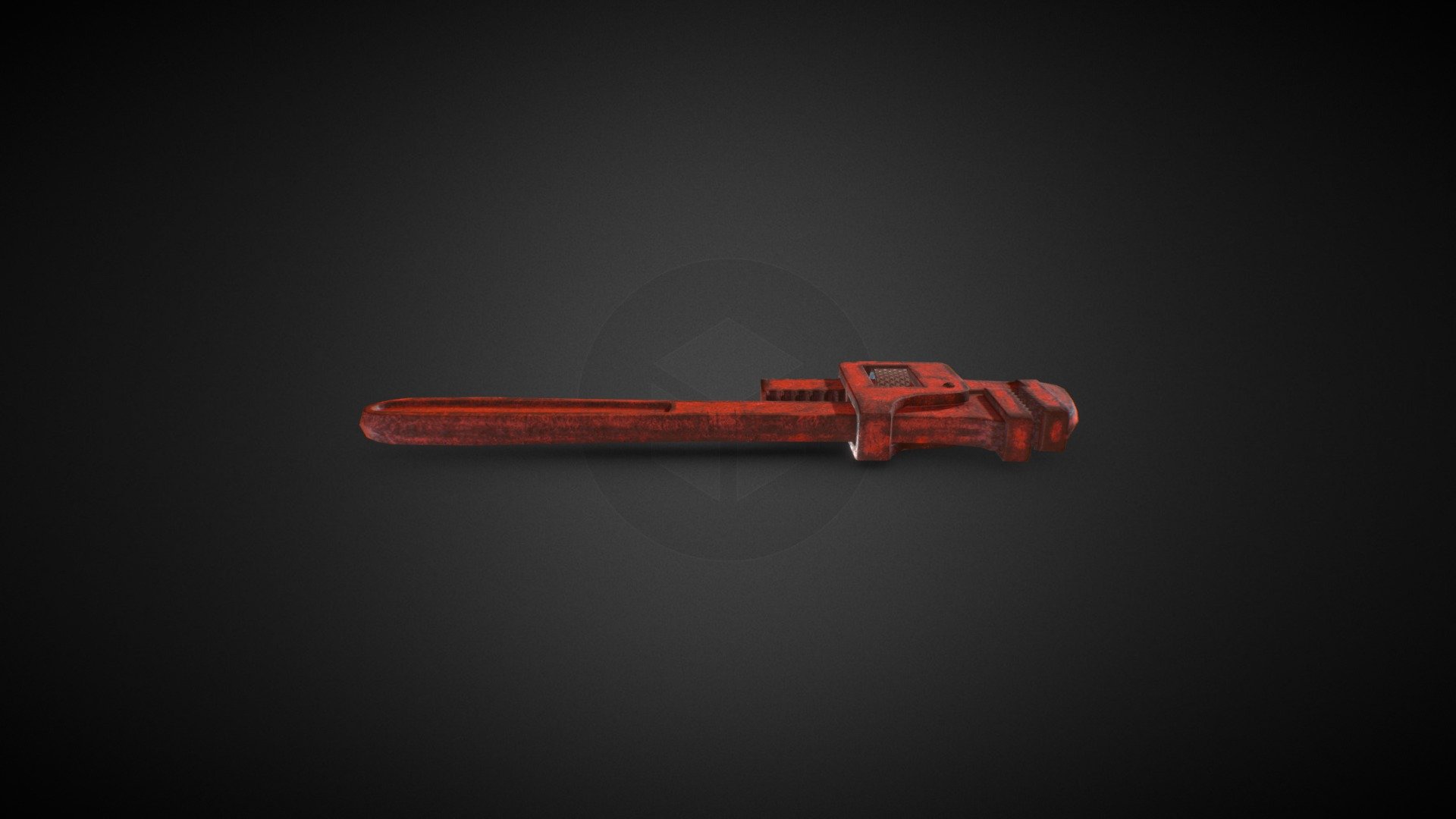 Low poly Wrench model made in Maya and Baked,Textured in Substance Painter 3d model