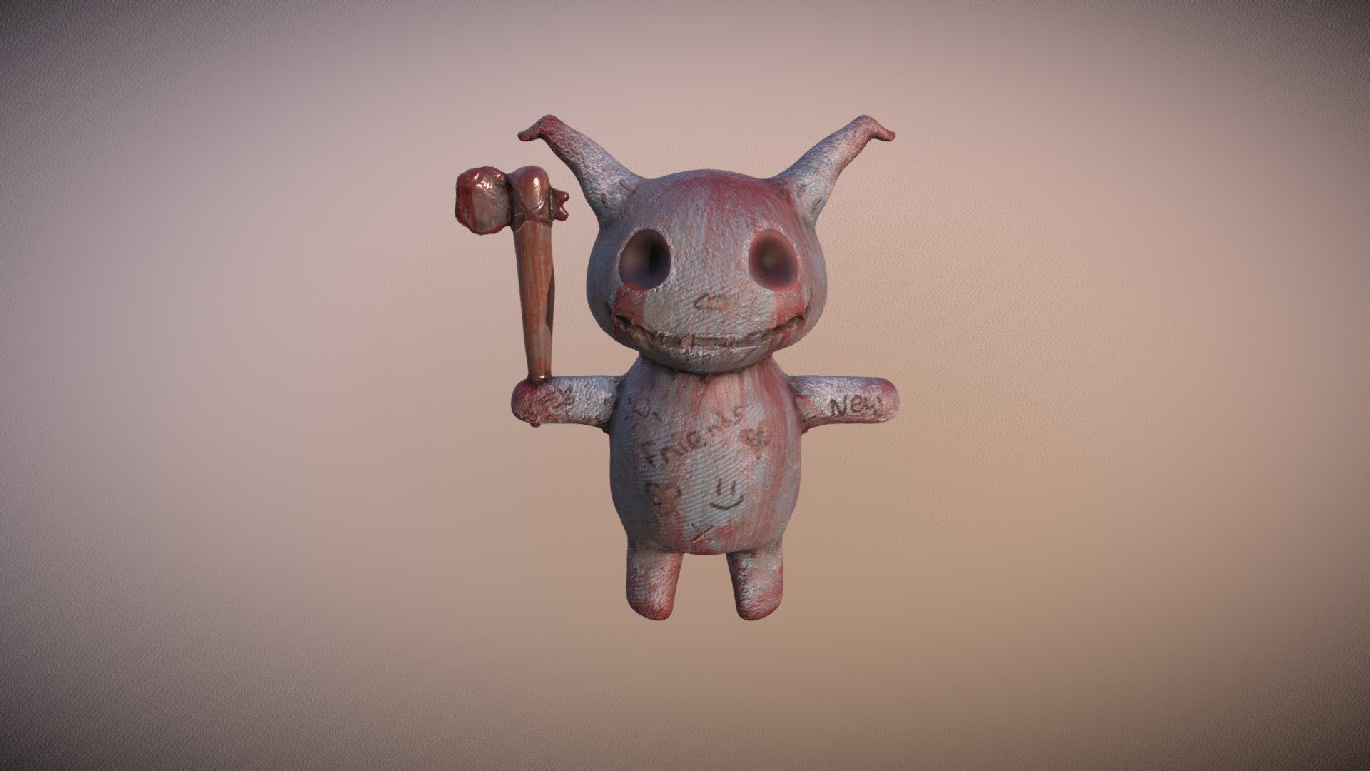 Scary Teddy - 3D model by Nagore (@woshii) 3d model