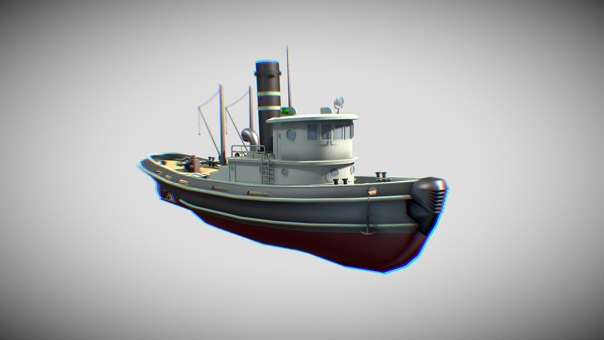 Fishing boat, oil tanker model, film and television animation model, - Fishing boats tanker ship model 3D model - Buy Royalty Free 3D model by mpc199075 3d model