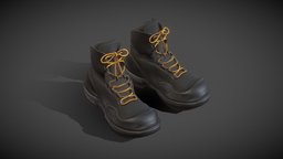 Safety Shoes vr, ar, shoes, boots, safety, low-poly, asset, game, safety-shoes, safety-boots