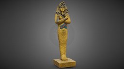 Plastic Egyptian Statue capture, reality, dslr, egyptian, statue, egypte, reproduction, adrien, bavant, character, photogrammetry, low, poly, scan, plastic, figurin