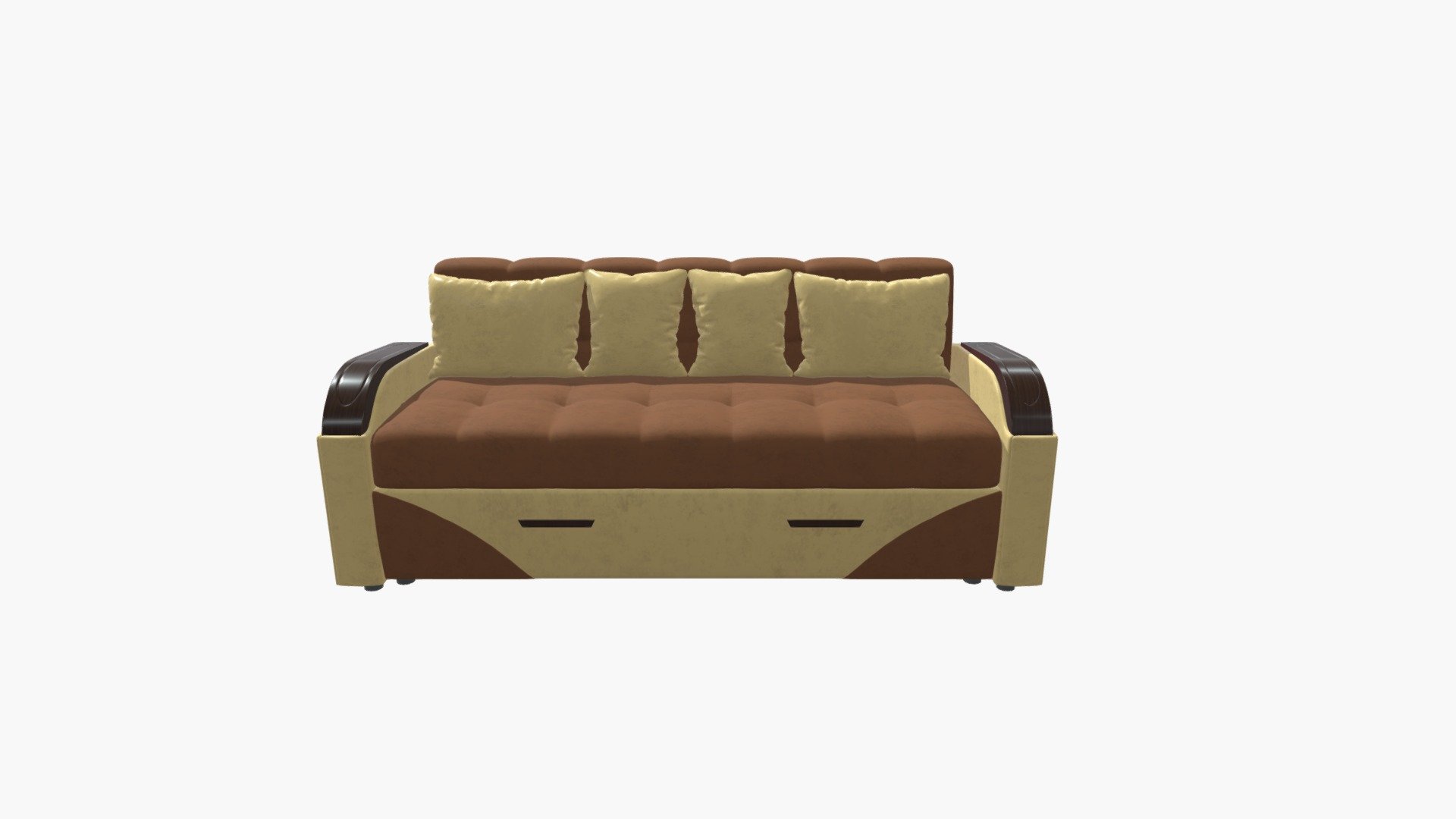 Sofa Komfort 3d model - Sofa Komfort - 3D model by Artem Kravchenko (@awark) 3d model