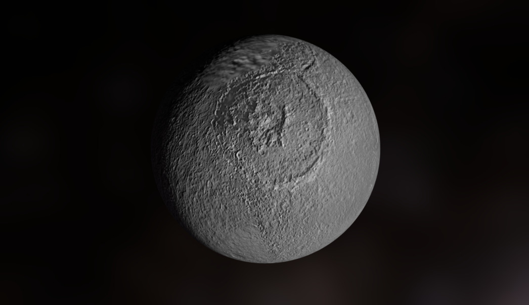 Modelo de Tetis, Satelite de Saturno - Tetis - Download Free 3D model by uperesito 3d model