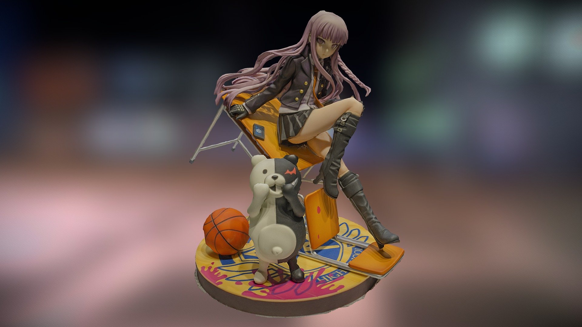 This is a photogrammetric scan of a figure made from 342 pictures.
The character is Kyouko Kirigiri from the video game/anime Danrangonpa - Kyouko Kirigiri figure from Danganronpa - Download Free 3D model by Thimeo 3d model
