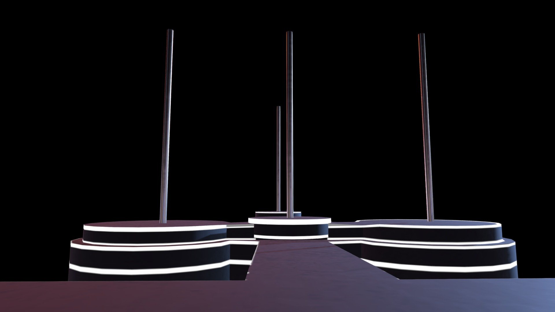 Walk way for strippers - Strip_club_pole - Download Free 3D model by odaymat 3d model