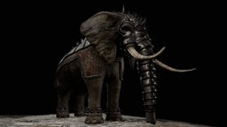 Elephant_Elven elephant, armor, fantastic, elven, z-brush, animals-creatures, fantasy-character, substancepainter, maya, fantasy, warrior-character