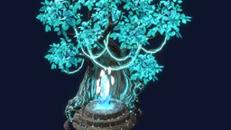 The Altar (object №1) tree, mystery, crystal, artifact, altar, magictree, game, fantasy, magic, light, caveofeternity, ancientartifact