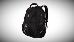 Swissgear 1900 Black 3D Scan backpack, 1900, black, swissgear, scansmart