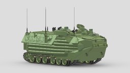 AAVP-7A1 Assault Amphibious Vehicle assault, printing, us, army, mod, carrier, landing, vr, ar, systems, combat, print, armoured, united, tracked, states, amphibious, personnel, asset, game, 3d, vehicle, low, poly, aavp7a1, ramrs, personnel-7, aavp-7a1, lvtp-7