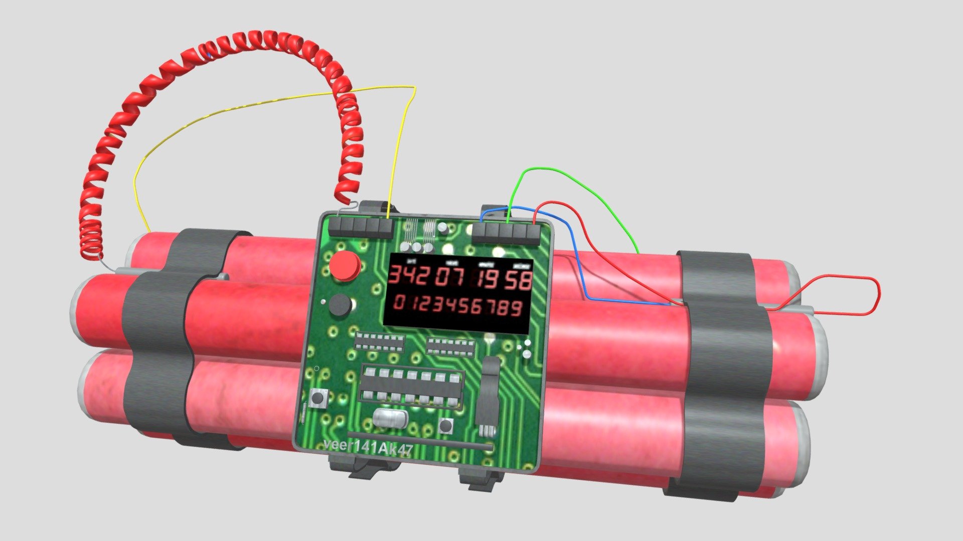 Bomb - Bomb - 3D model by Dharamveer (@Dharamveersingh) 3d model