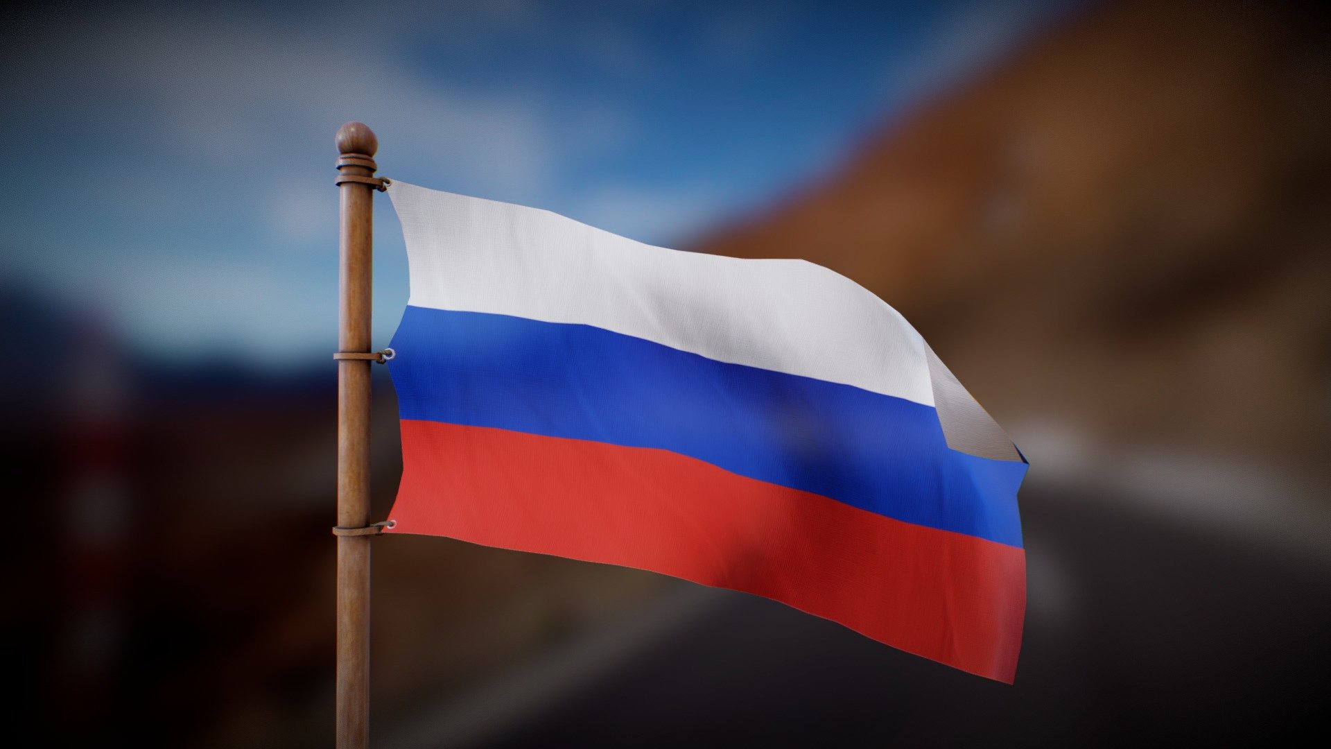 Flag waving in the wind in a looped animation

Joint Animation, perfect for any purpose
4K PBR textures

Feel free to DM me for anu question of custom requests :) - Russia Flag - Wind Animated Loop - Buy Royalty Free 3D model by Deftroy 3d model