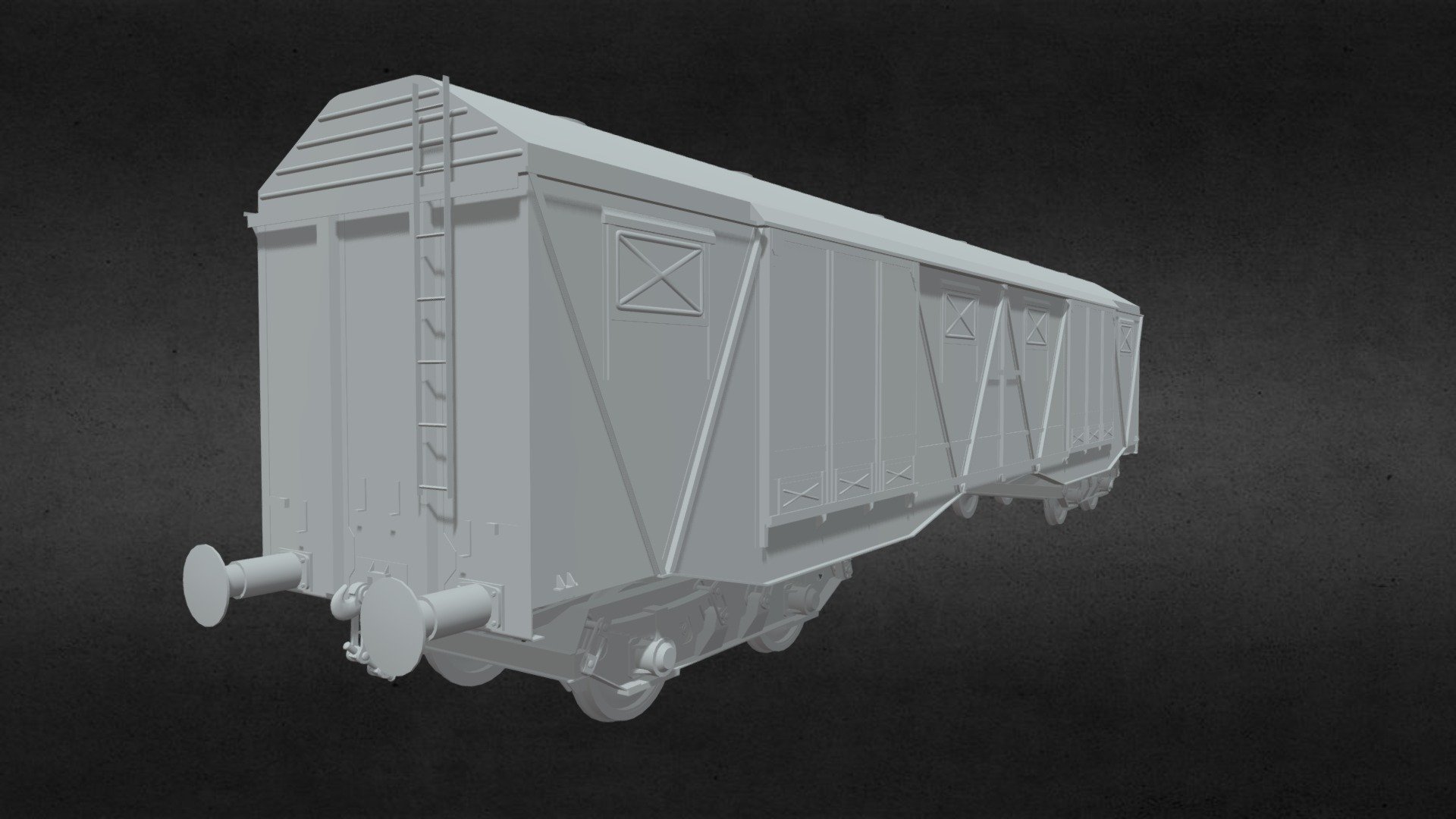There is still some work to do, but most of the model is done - Railcar Type - Gags 401K (W.I.P) - 3D model by Szakal (@Grabka) 3d model