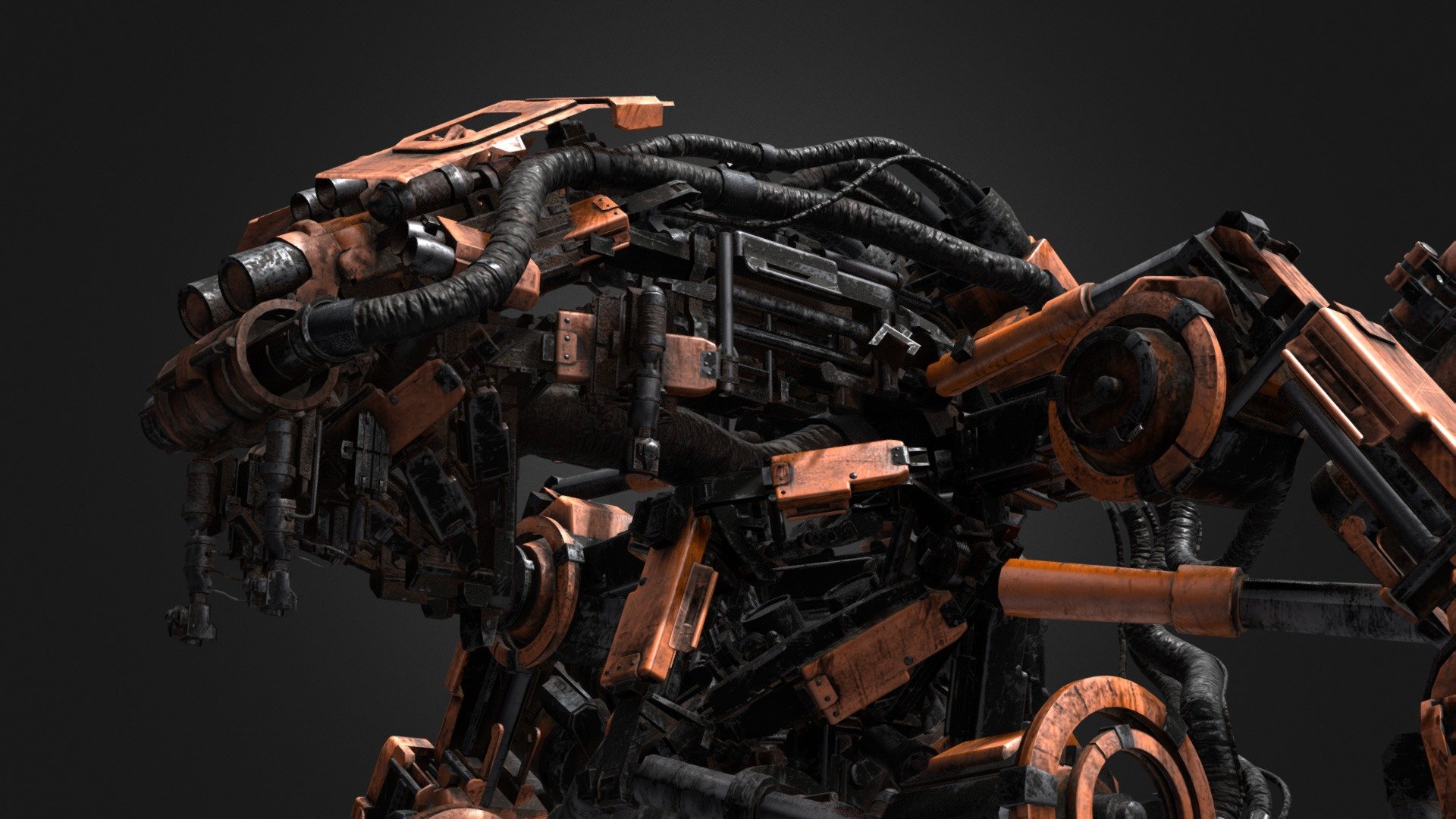 Pneaumatic Robot - 3D model by Daniel Magyar (@balmor3d) 3d model