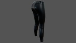 Female Shiny Thight Leather Pants leather, , fashion, girls, clothes, pants, shiny, thigh, skinny, realistic, real, womens, wear, pu, latex, pbr, low, poly, female, black, thight