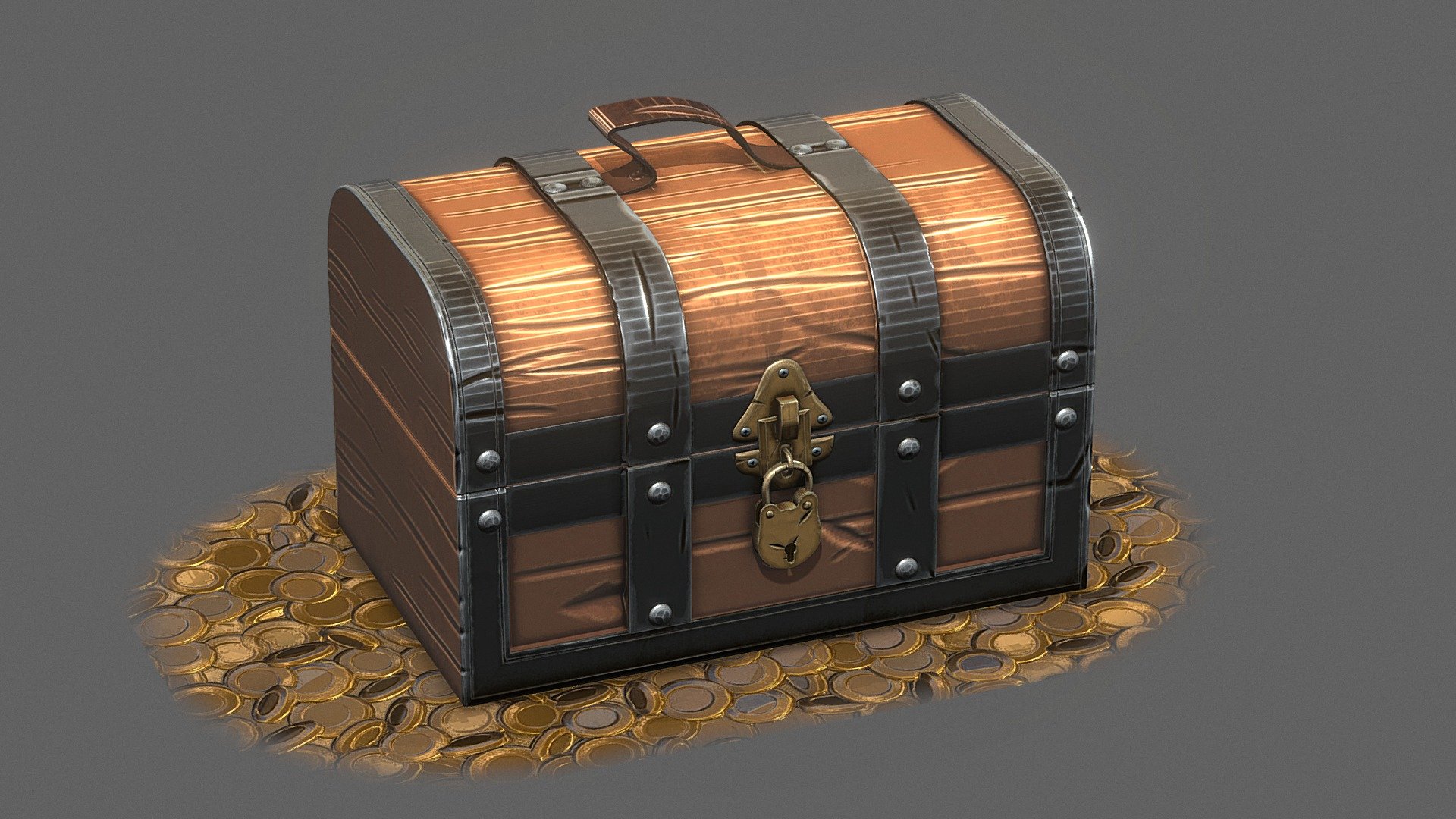 Chest Stylized Modeled in Zbrush. Textures done in Substance Painter - Chest Stylized - Buy Royalty Free 3D model by Clitus (@tudfam6) 3d model