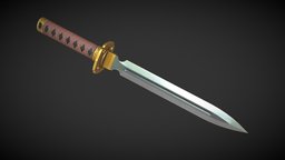 Dagger A1 medieval, unreal, melee, cry, edge, don, cutting, dirk, bladed, falcone, weapon, knife, unity, blender3d, sword, fantasy, dagger, blade