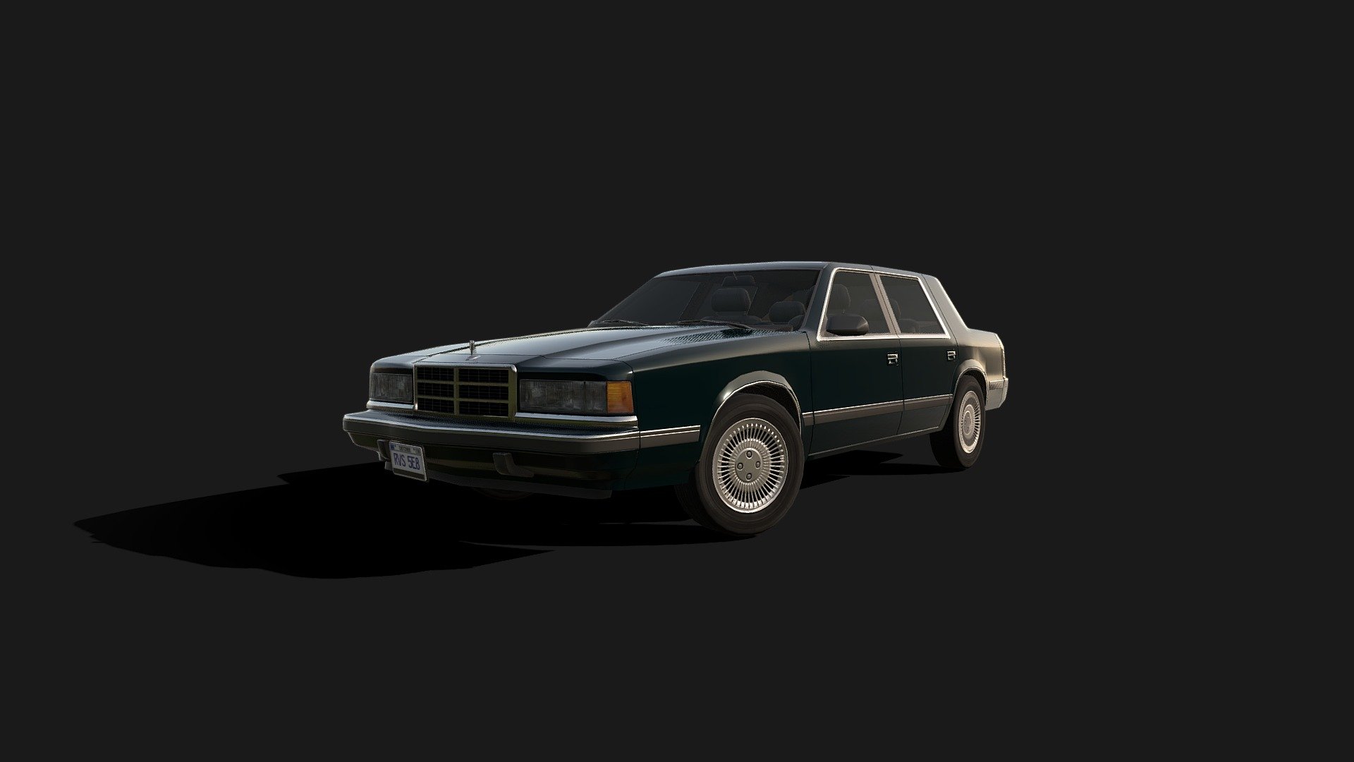 3d model of an American sedan of the 80s. The design is based on Dodge Dynasty ‘88. Use the model as you see fit and have a nice day.
3.12.2021 Uptade: Textured interior, minor defects removed 3d model