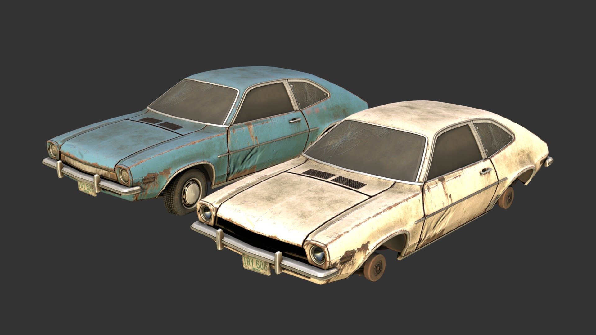 Unremarkable hatchback meets an unremarkable fate. A derelict/rusty/ruined version of the car I posted earlier this week.

Made in 3DSMax, Textured in Substance Painter - Pinto Derelict Version - Buy Royalty Free 3D model by Renafox (@kryik1023) 3d model