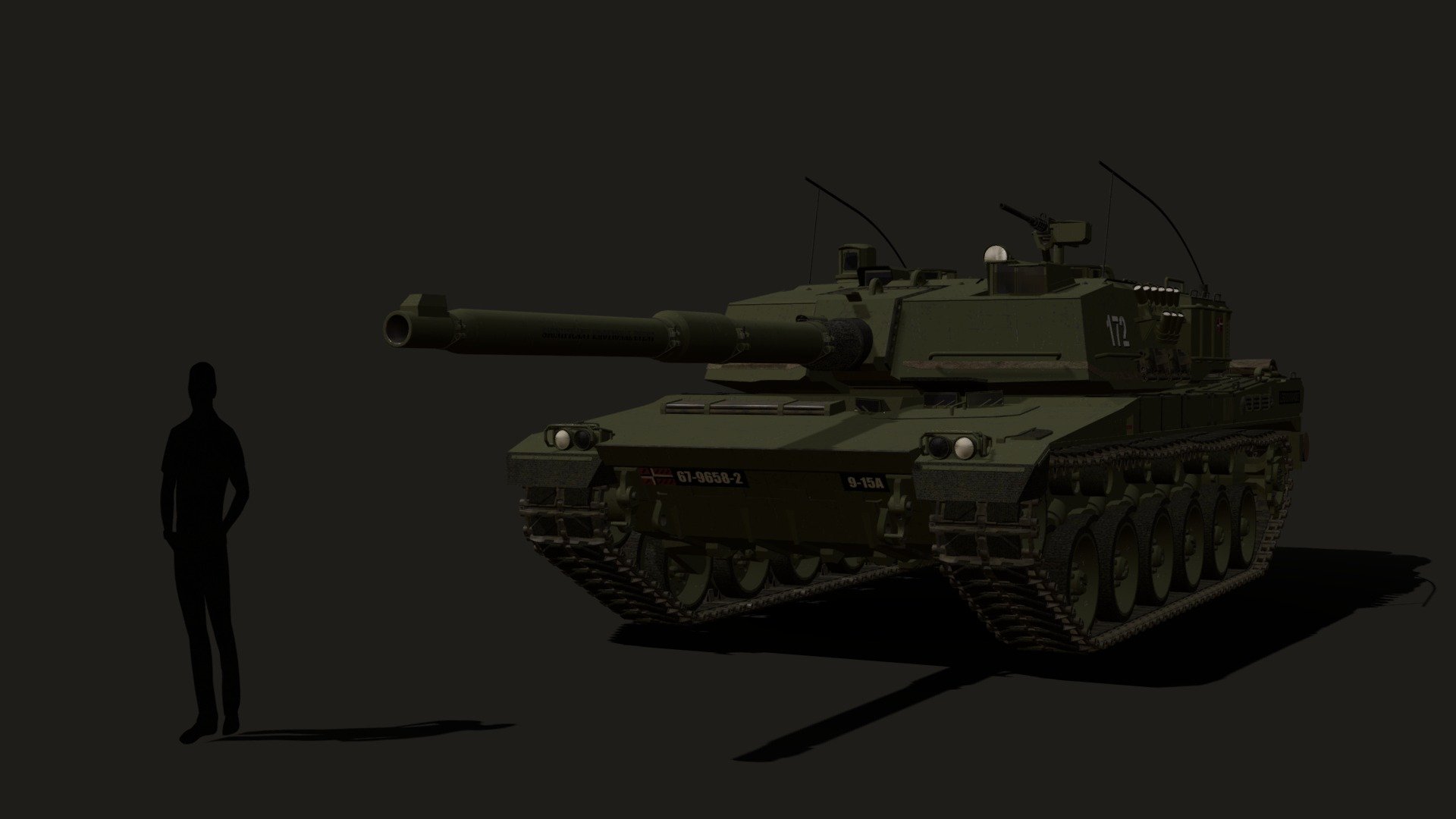 This is an updated version of my fictional tank model, Legionnaire. This is the Mk. 1 version, and would date to around a 1984 introduction based on the technologies/features present in the design.

There are further versions that go up to Mk. 4, and include features of tanks from the wars/designs of the early 2000s, but those aren't finalized yet. This Mk. 1 version is the only Mk. that I'm currently satisfied with publishing, as most initial production versions of tanks are relatively bare-bones anyways 3d model