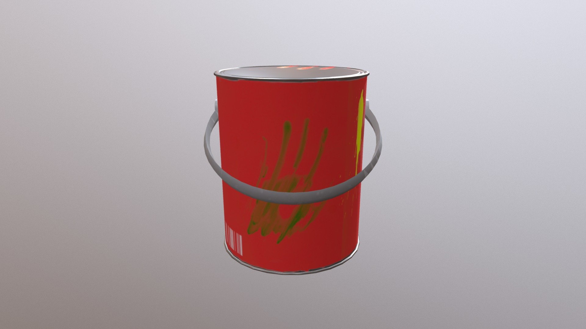 A tin of paint I created to act as complimenty asset for my main 3D Modelling University project, need to add a few more complimentary assets such as screwdrivers, hammers, paint buckets etc. when I add it too my final project. Modelled in Maya, textured and rendered in Substance Painter. As a student any tips, criticism and comments on improvement would be really appreciated.
For some reason I couldnt get the Substance Painter to let me import a JPEG label onto the model, if anyone has a soloution or a link to a tutorial that would address this issue please comment. Thanks - Tin of Paint - 3D model by iamFolegnani 3d model