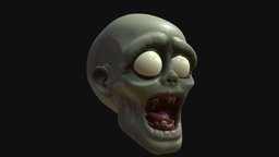 Zombie zbrush-sculpt, zombie-creature, substancepainter, substance, cartoon, zbrush, zombie