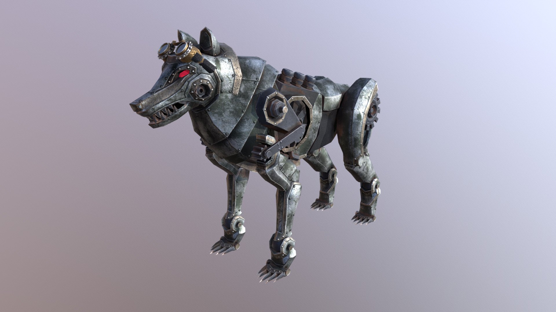 Steampunk Wolf for the game “Darco - Reign of Elements” 

Now on Steam of
TP Studios

Model &amp; Texture by me - Steampunk Wolf Model - 3D model by Anakaii 3d model