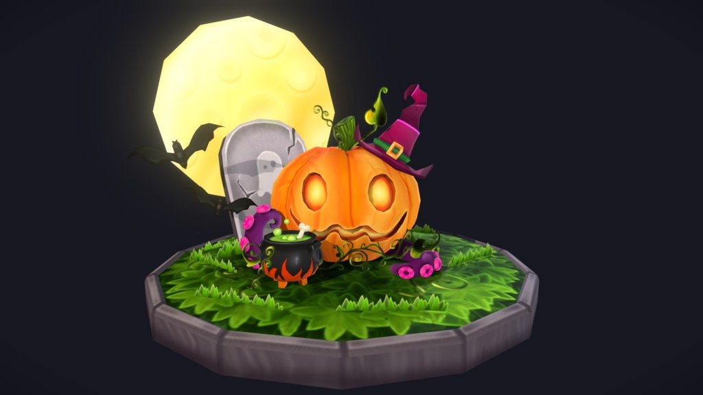 Halloween Pumpkin - 3D model by fye 3d model
