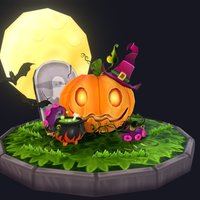 Halloween Pumpkin games, assets, scary, cartoon, halloween, pumpkin