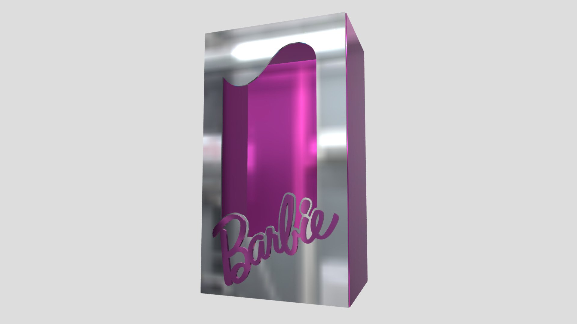 Barbie Box 3d with logo - Barbie Box 3d with logo - Download Free 3D model by vmmaniac 3d model