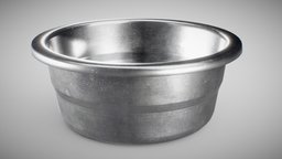 Used stainless bowl kitchen dishes food, household, bowl, cook, used, dish, table, pan, vr, ar, player, midpoly, kitchen, stainless, cooking, marmoset, dinnerware, kitchenware, houseware, cooking-pot, xr, crockery, flatware, recipe, substancepainter, substance, unity, 3d, blender, lowpoly, steel, unityhdrp