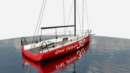 WIP 30ft One Design Racing Yacht C&C30 yacht, sail, sailing, rhino3d, boat, sailingyacht, sailingboat, cc30