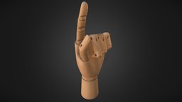 Wooden model hand scanning, retopology, realitycapture, photogrammetry, asset, game, model, scan, wood, hand, gameready