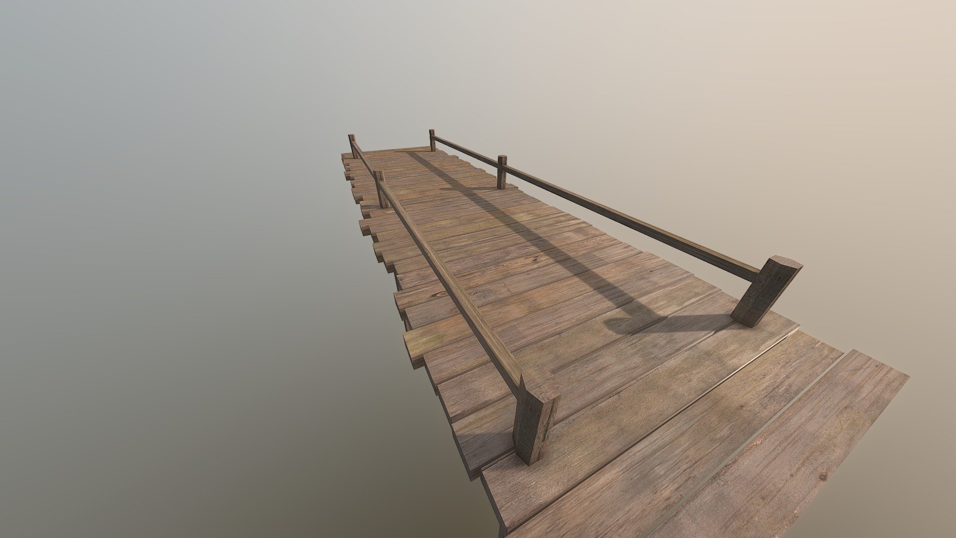 A wooden bridge made for BO: Resurgence - Wooden Bridge - 3D model by Rodhenik 3d model