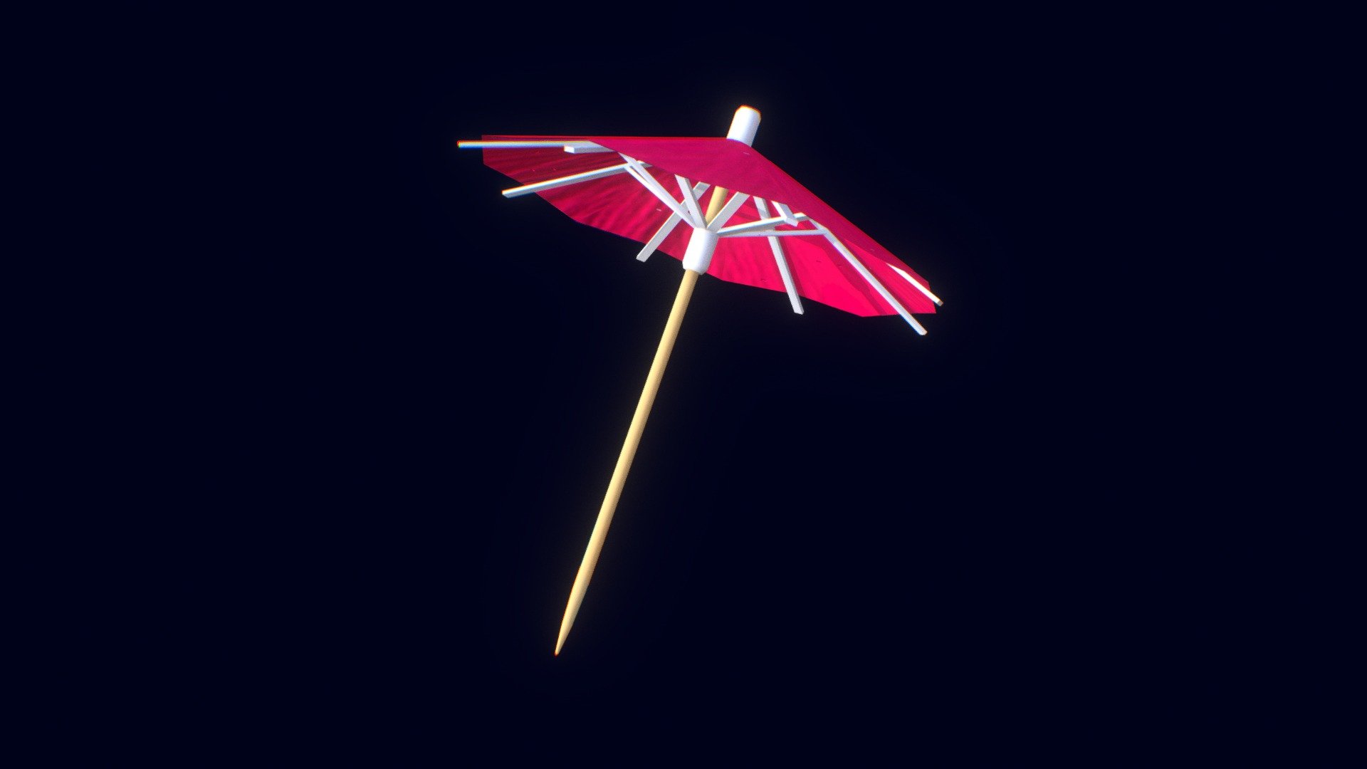 Cocktail Umbrella - Cocktail Umbrella - 3D model by Alexander (@pravdin) 3d model