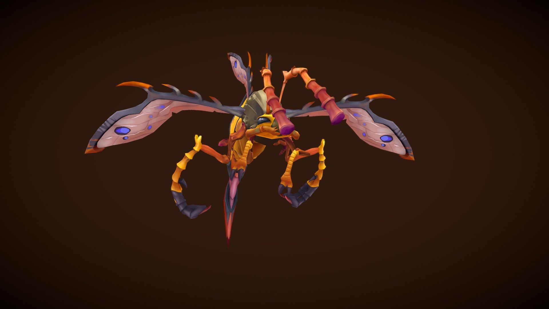 Stylized character for a project.

Software used: Zbrush, Autodesk Maya, Autodesk 3ds Max, Substance Painter - Stylized Fantasy Forest Wasp - 3D model by N-hance Studio (@Malice6731) 3d model
