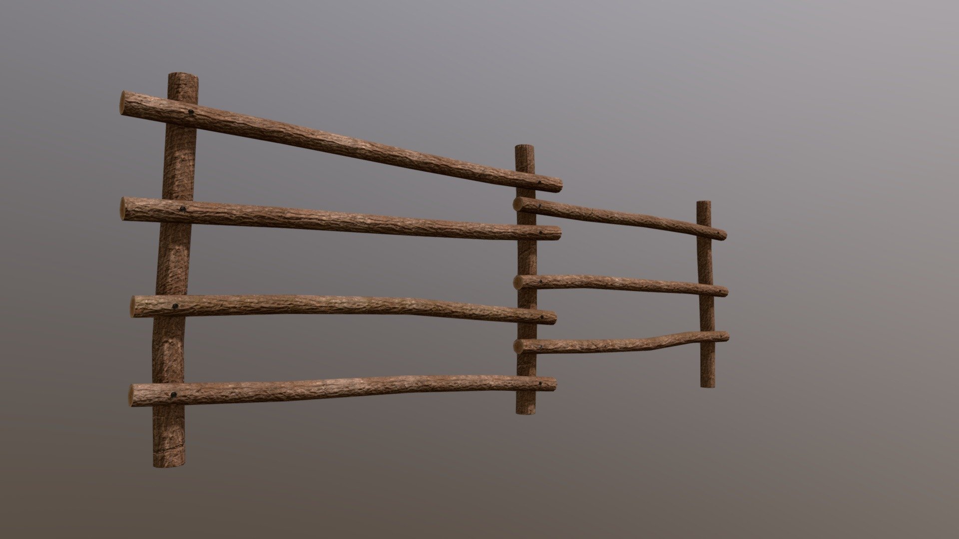 Simple fence made out of small tree trunks. Meant for more of a country side scene.

If you do decide to use this, please credit me. I'd also love to see what you end up using it for! - Country Side Fence - Download Free 3D model by Caboose3d 3d model