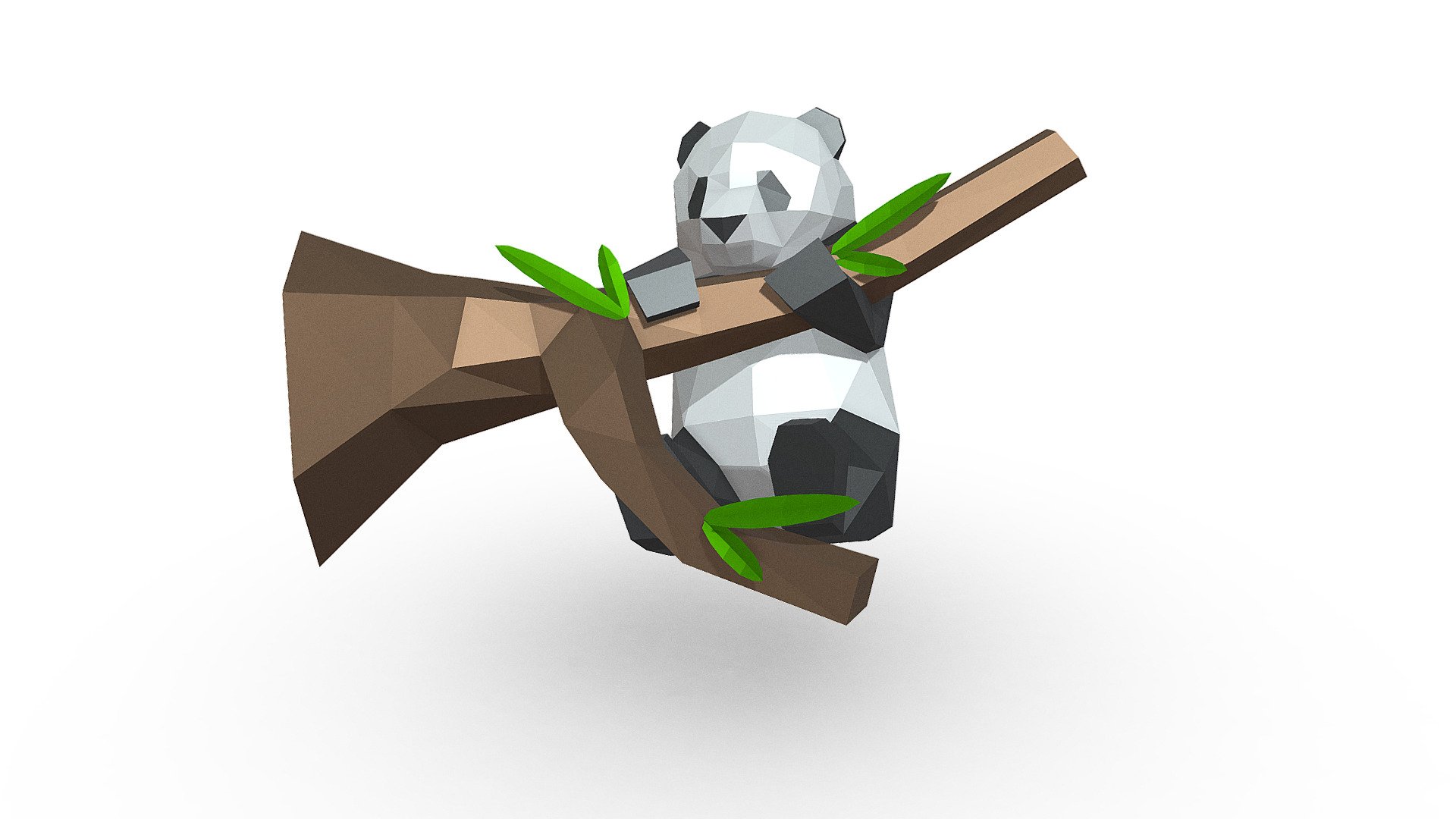 Panda 3 - 3D model by PolyArt (@ivan2020) 3d model