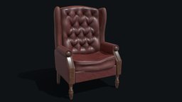 Red Chesterfield Chair 