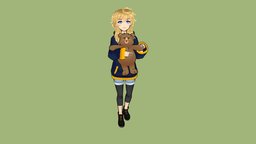 ZoranChan bear, stuffed, hoodie, girl, animal, anime