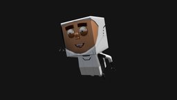 Space Man Jim spaceman, astronaut, character, lowpoly, man, space