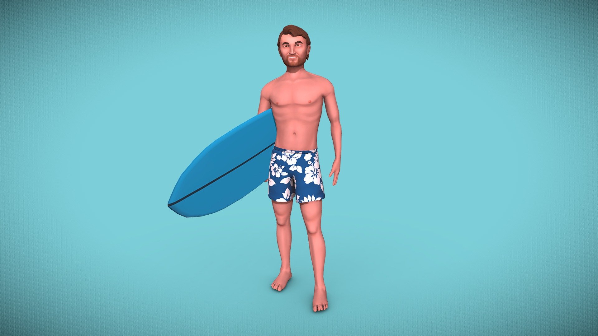 Ross Surf - 3D model by Sebastian Valla (@sebastianvalla) 3d model