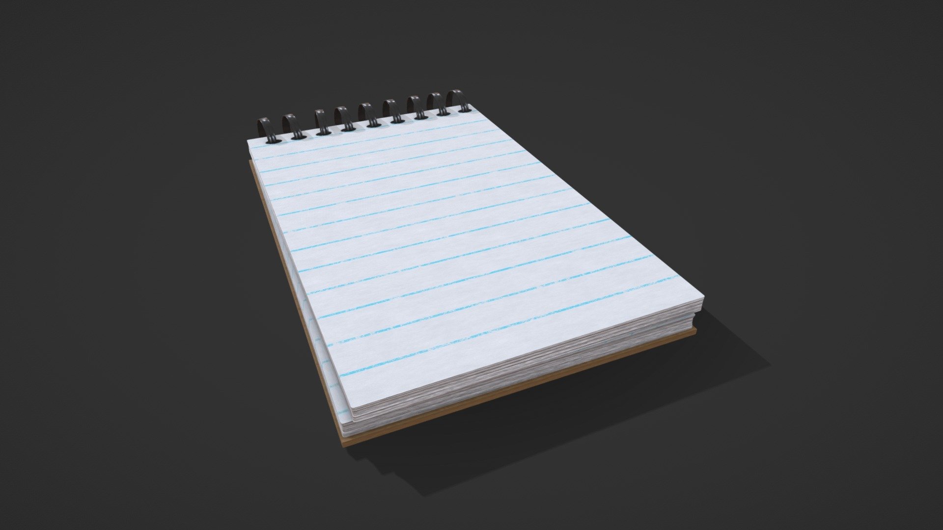 Small notepad, part of my office props collection. Game ready model made in Blender, textured in Substance. Low poly ideal for any use 3d model
