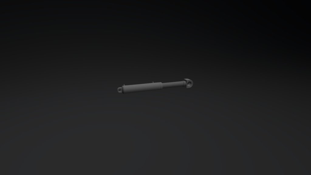 First real attempt at using Zmodeler for hard surface things. Took me approximately 2.5 hrs to knock out a primitive hydraulic ram, but I learned a ton 3d model