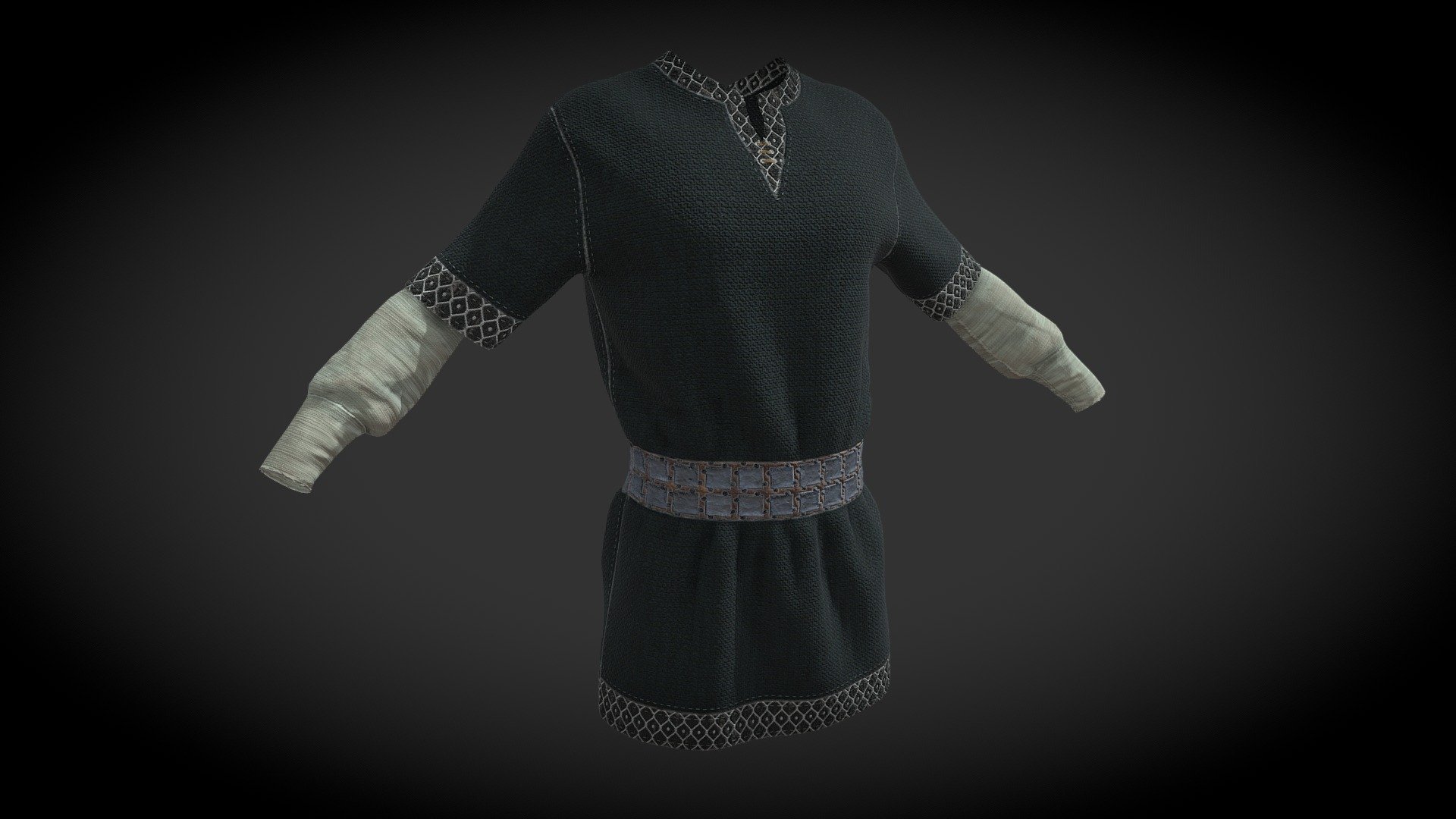 Medieval tunic with relaxed Apose. fitted on CC3 default male.
Uploaded from and painted in the new 8.3 adobe substance painter 3d model