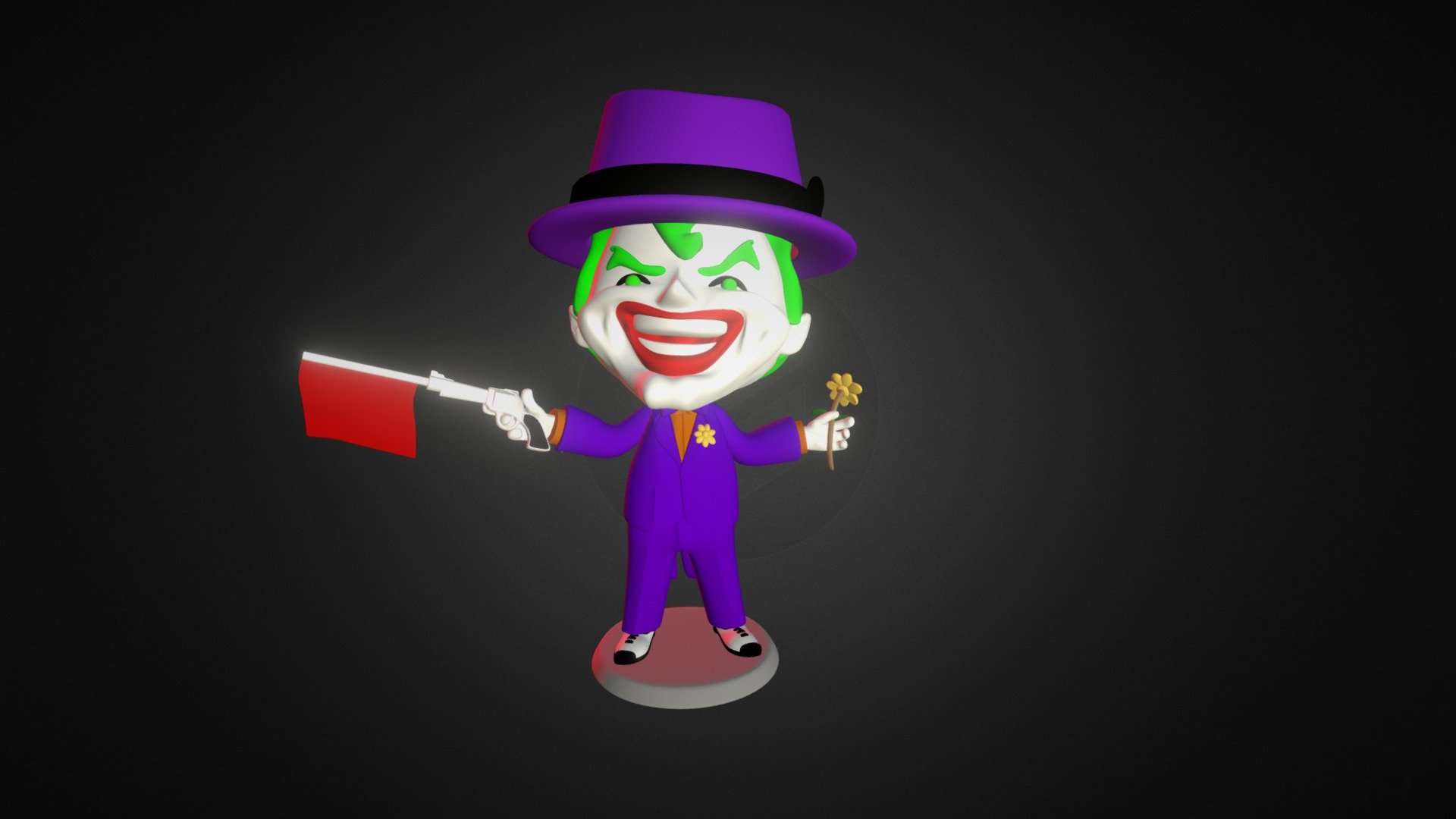Roboplastik is proud to present this custom limited version of The Joker 3d model