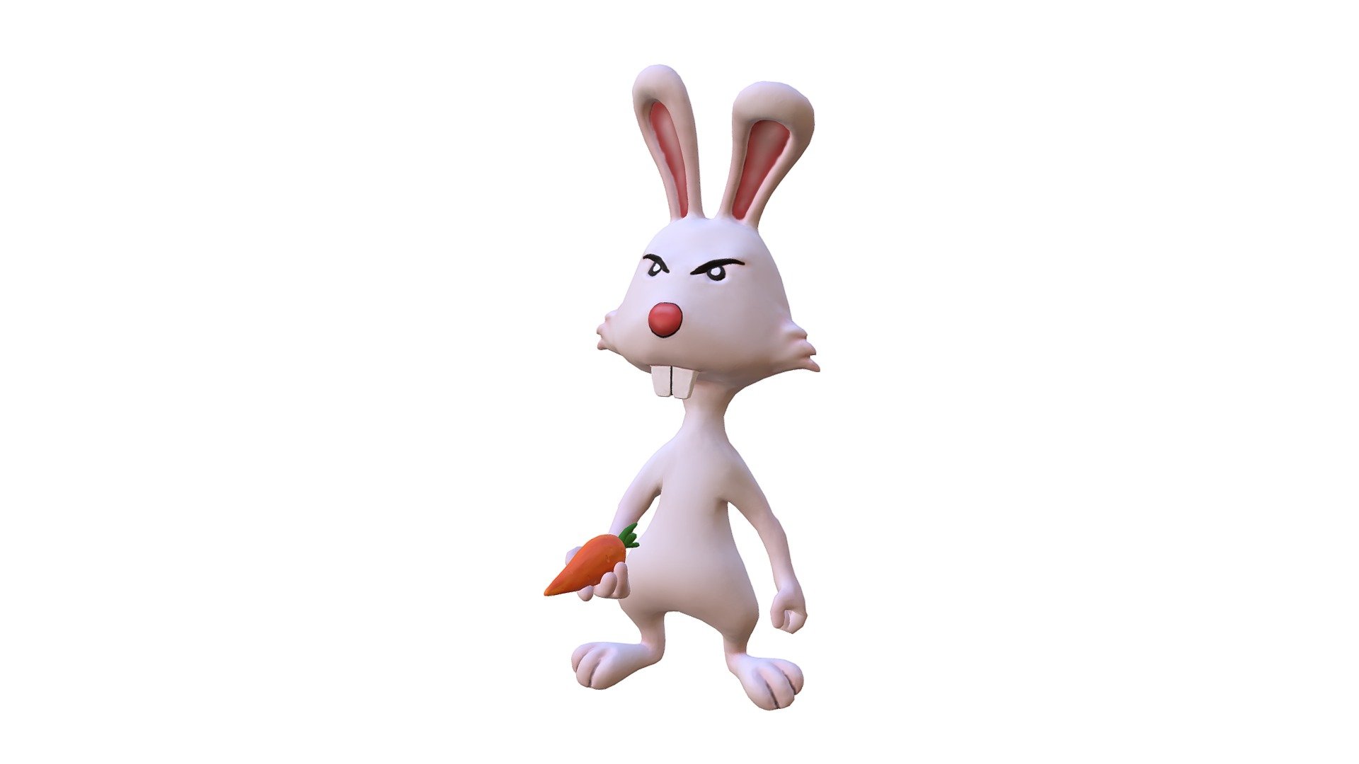 One pissed off rabbit 3d model